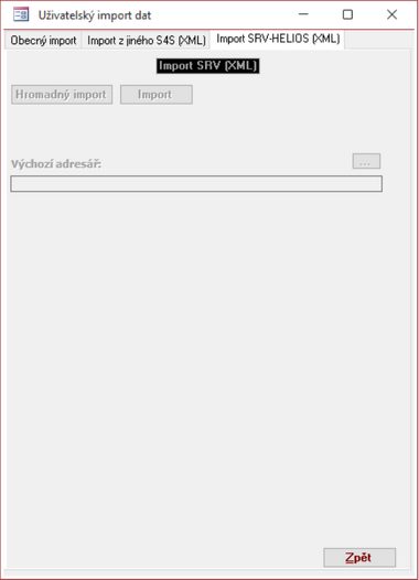 Import dat ze systému HELIOS