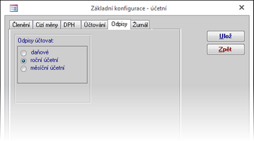 KonfiguraceUcetniOdpisy